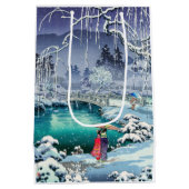 土屋興一 – 春雪の丸山 ミディアムペーパーバッグ (裏面)