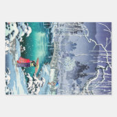 土屋興一 – 春雪の丸山 ラッピングペーパーシート (正面2)