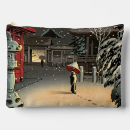 土屋興一 – 根津神社の雪 アクセサリーポーチ
