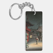 土屋興一 – 根津神社の雪 キーホルダー (正面左)