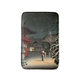 土屋興一 – 根津神社の雪 バスマット