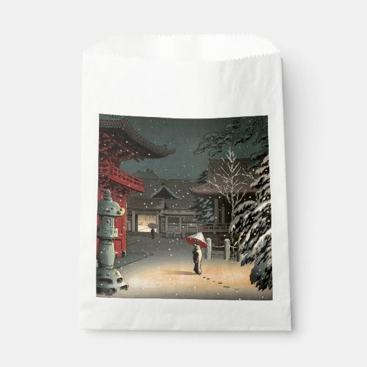 土屋興一 – 根津神社の雪 フェイバーバッグ (正面)