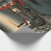 土屋興一 – 根津神社の雪 ラッピングペーパー (角)