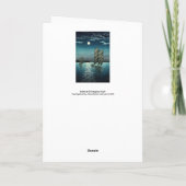 土屋興一 – 船で品川、夜 カード (裏面)