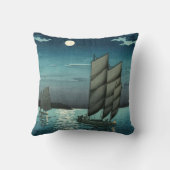 土屋興一 – 船で品川、夜 クッション (裏面)