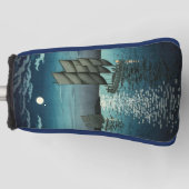 土屋興一 – 船で品川、夜 ゴルフヘッドカバー (正面)