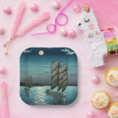 土屋興一 – 船で品川、夜 ペーパープレート (パーティー)