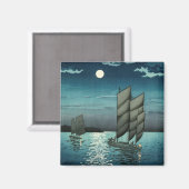 土屋興一 – 船で品川、夜 マグネット (正面/裏面)