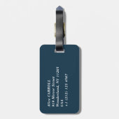 土屋興一 – 船で品川、夜 ラゲッジタグ (裏面縦)