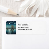 土屋興一 – 船で品川、夜 ラベル (インサイチュ)