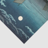 土屋興一 – 船で品川、夜 薄葉紙 (詳細)