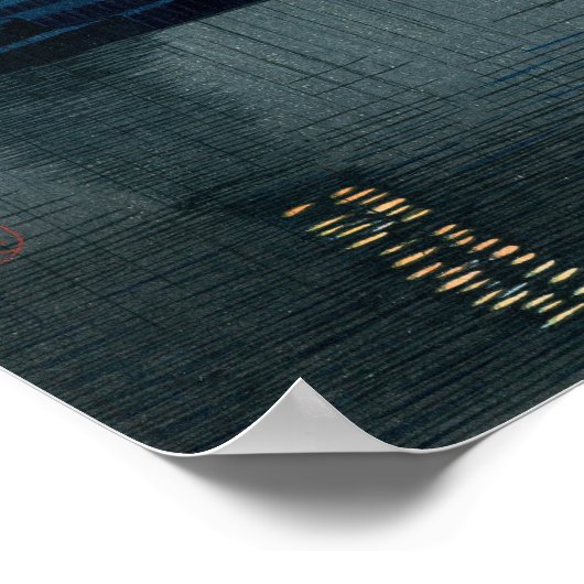 土屋興一 – 雨の中の宮島 ポスター (角)