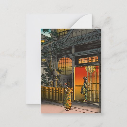 土屋興津 – サイド通り荒木in四谷 ノートカード (正面)