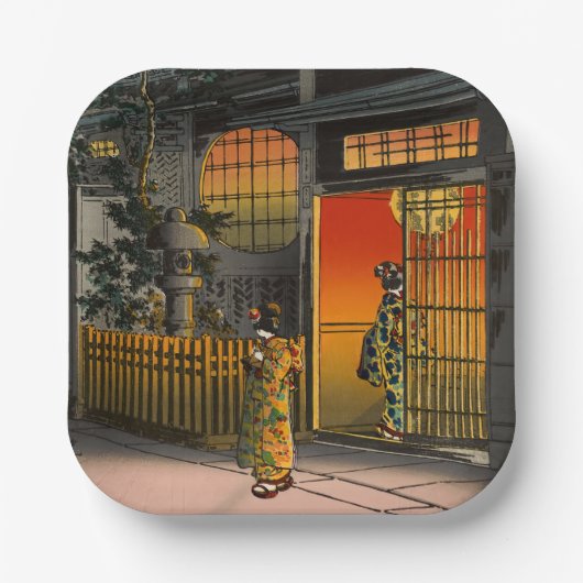 土屋興津 – サイド通り荒木in四谷 ペーパープレート (正面)