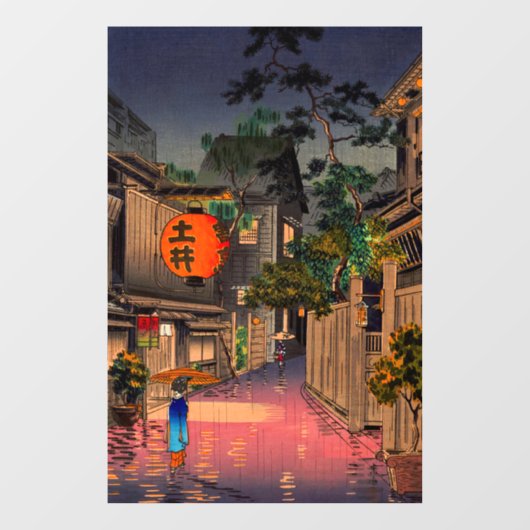 土屋興津 – 夕べアット牛込 ウィンドウサイン (シート)