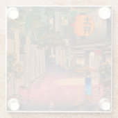 土屋興津 – 夕べアット牛込 ガラスコースター (裏面)