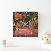 土屋興津 – 夕べアット牛込 スクエア壁時計 (ホーム)