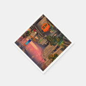 土屋興津 – 夕べアット牛込 スタンダードカクテルナプキン (角)