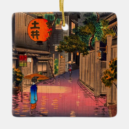 土屋興津 – 夕べアット牛込 セラミックオーナメント (正面)