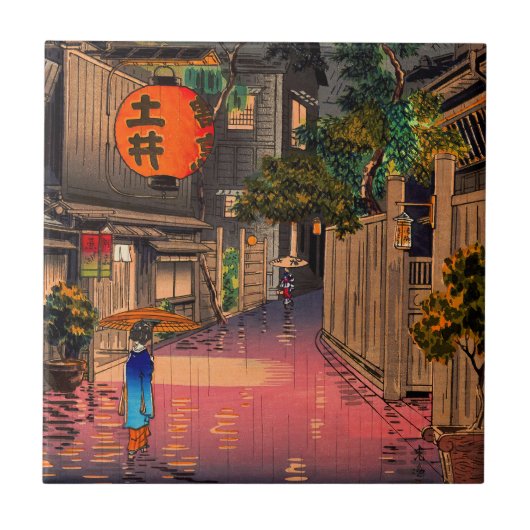 土屋興津 – 夕べアット牛込 タイル (正面)