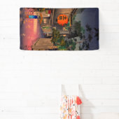 土屋興津 – 夕べアット牛込 横断幕 (インサイチュ)