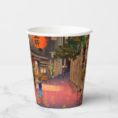 土屋興津 – 夕べアット牛込 紙コップ (裏面)