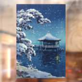 土屋興津 – 片田の浮御堂の雪 ウィンドウサイン (シート2)