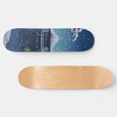 土屋興津 – 片田の浮御堂の雪 スケートボード (横)