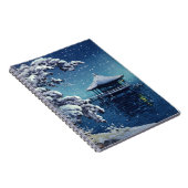 土屋興津 – 片田の浮御堂の雪 ノートブック (右側)