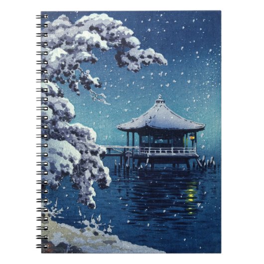 土屋興津 – 片田の浮御堂の雪 ノートブック (正面)