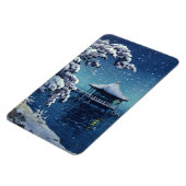 土屋興津 – 片田の浮御堂の雪 マグネット (左側)