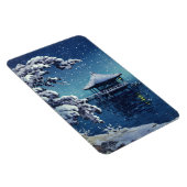 土屋興津 – 片田の浮御堂の雪 マグネット (右側)