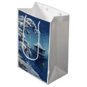 土屋興津 – 片田の浮御堂の雪 ミディアムペーパーバッグ (正面アングル)