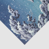 土屋興津 – 片田の浮御堂の雪 薄葉紙 (詳細)