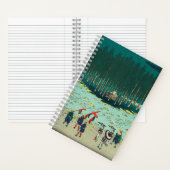 土山市：ヴィンテージ日本のWoodblock ノートブック (内側)