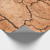 土干ばつの床の乾燥 ラッピングペーパー (角)