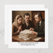 土手は土を受け継ぐ 招待状 (正面/裏面)