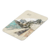 土手マグネットのスケッチ魅力的- マグネット (左側)