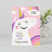 土日パーティー 箔招待状 (立ち正面)