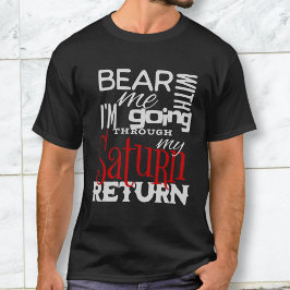 土星おもしろい星帰還 Tシャツ