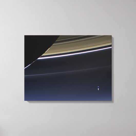 土星からの地球 キャンバスプリント (正面)