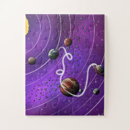 土星から月のパズル ジグソーパズル