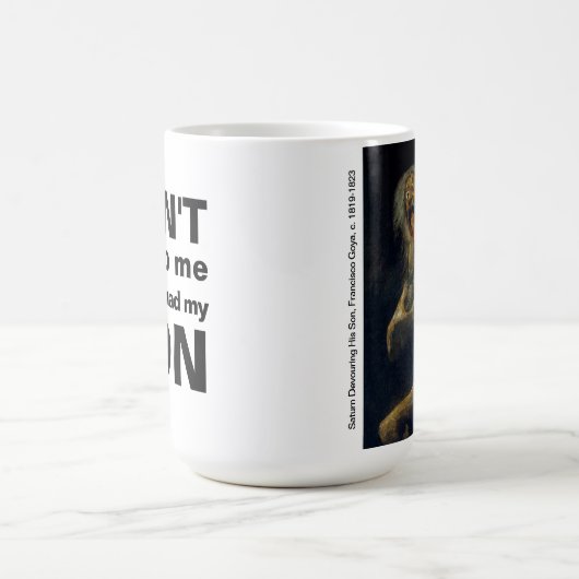 土星が息子のマグカップを食い尽くす コーヒーマグカップ (中央)