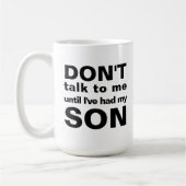 土星が息子のマグカップを食い尽くす コーヒーマグカップ (左)