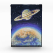 土星とタイタン  フォトブロック (正面)