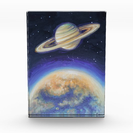 土星とタイタン フォトブロック (正面)