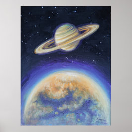 土星とタイタン ポスター