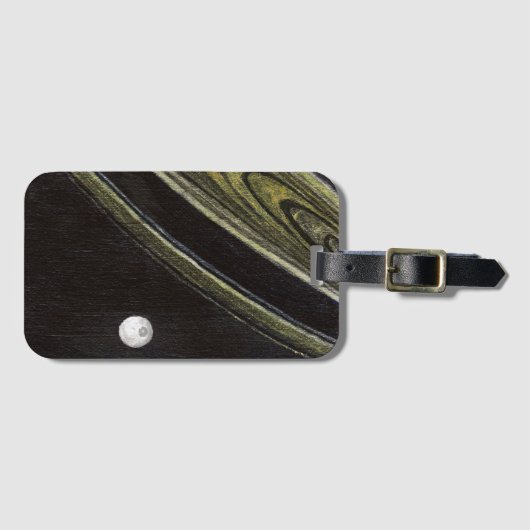 土星とテティスのラゲッジタグ ラゲッジタグ (正面横)