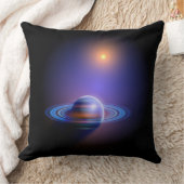 土星と太陽イン宇宙 クッション (ブランケット)