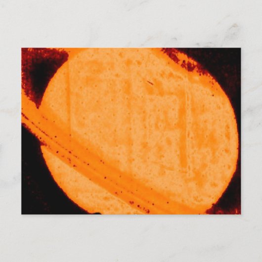 土星のダークオーロラオーバルの発見 ポストカード (正面)